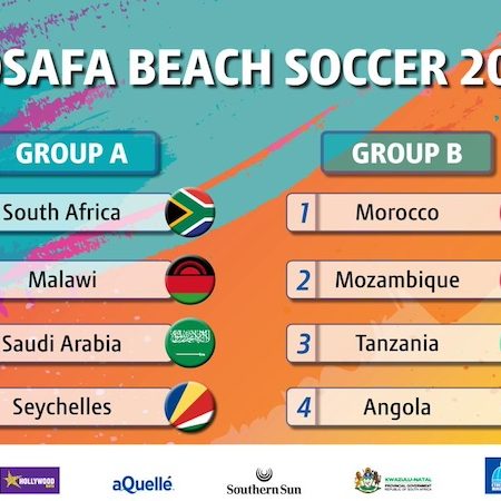 Futebol de Praia 2024: Moçambique está no grupo “B” da Cosafa Beach Soccer